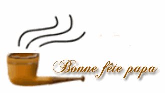 Gif animé bonne fête papa pipe et tabac